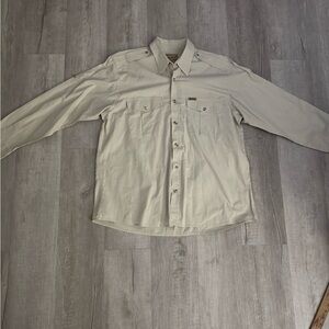 Woolrich Original Outdoor Rip stop tactical tan Button-Up Shirt